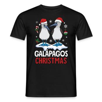 Galapagos Christmas - Men's T-Shirt - black - Front - AI Model Male 178 light (178cm)