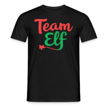 Équipe Elfe Onze Elfes Elfes Noël Onze Noël - T-shirt homme - noir - Devant - AI Model Male 178 light (178cm)