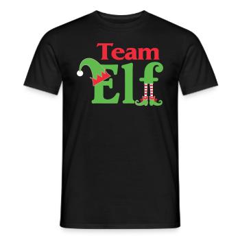 Équipe Elfe Onze Elfes Elfes Noël Onze Noël - T-shirt homme - noir - Devant - AI Model Male 178 light (178cm)
