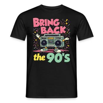 Ramenez la boombox rétro des années 90 - T-shirt homme - noir - Devant - AI Model Male 178 light (178cm)