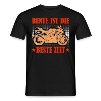 Ruhestand RENTE IST DIE BESTE ZEIT Lustiges - Männer T-Shirt - Schwarz - Vorne - AI Model Male 178 light (178cm)