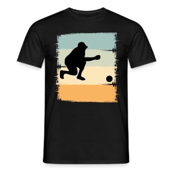 Boule Boccia Boule player - Men's T-Shirt - black - Front - AI Model Male 178 light (178cm)