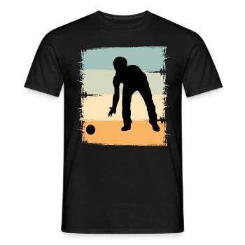 Boule Boccia Boule player - Men's T-Shirt - black - Front - AI Model Male 178 light (178cm)