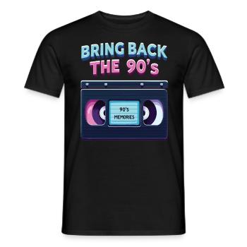 Ramenez la boombox rétro des années 90 - T-shirt homme - noir - Devant - AI Model Male 178 light (178cm)