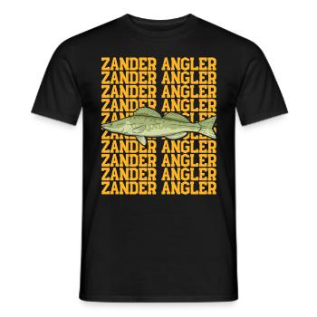 Angler Outfit ZANDER ANGLER Geburtstag Angeln - Männer T-Shirt - Schwarz - Vorne - AI Model Male 178 light (178cm)
