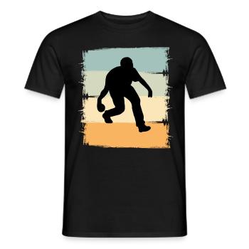 Boule Boccia Boule player - Men's T-Shirt - black - Front - AI Model Male 178 light (178cm)
