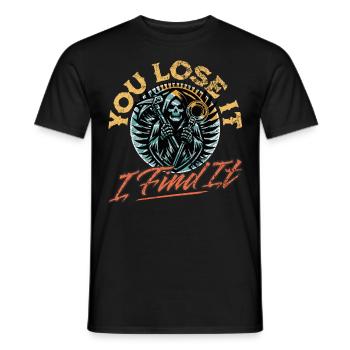 Détecteur de métaux de sonde - T-shirt homme - noir - Devant - AI Model Male 178 light (178cm)