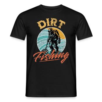 Probing Metal Detector - Men's T-Shirt - black - Front - AI Model Male 178 light (178cm)