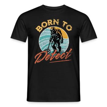 Probing Metal Detector - Men's T-Shirt - black - Front - AI Model Male 178 light (178cm)