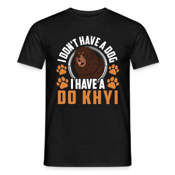 Have a Do Khyi Tibetan Mastiff Tibetan Mastiff - Men's T-Shirt - black - Front - AI Model Male 178 light (178cm)