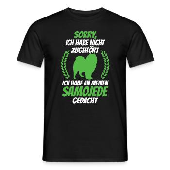 An Samojede gedacht Samojedenspitz Samojede - Männer T-Shirt - Schwarz - Vorne - AI Model Male 178 light (178cm)