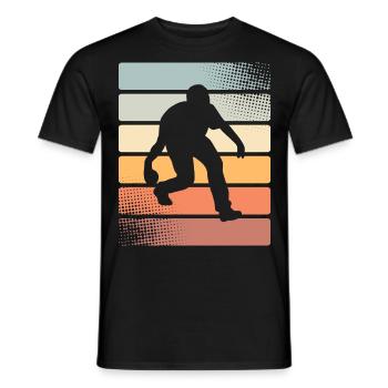 Boule Boccia Boule player - Men's T-Shirt - black - Front - AI Model Male 178 light (178cm)