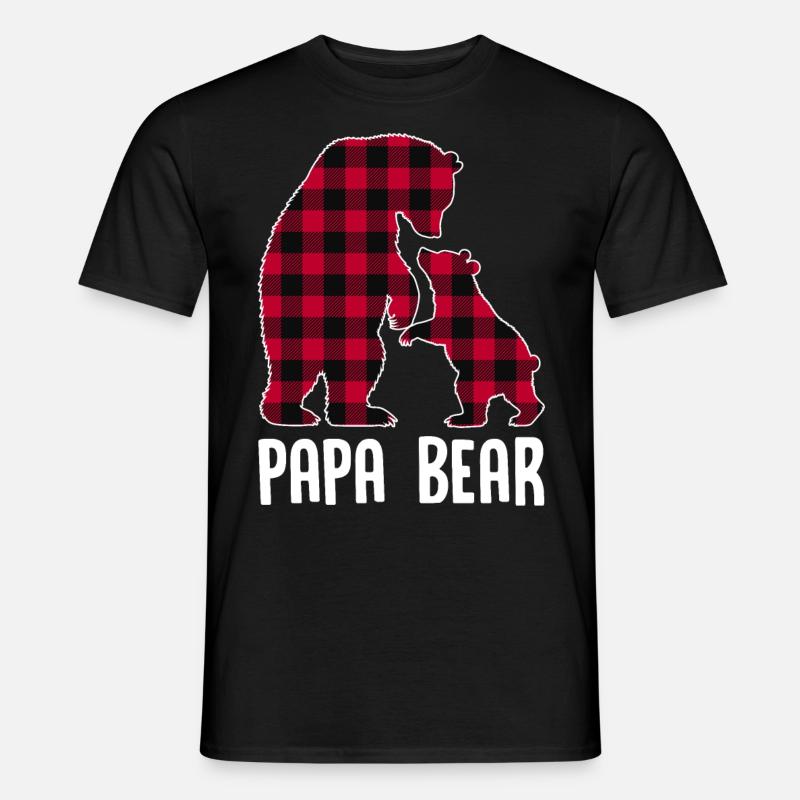 Papa Bear - Männer T-Shirt - Schwarz