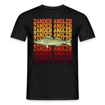 Angler Outfit ZANDER ANGLER Geburtstag Angeln - Männer T-Shirt - Schwarz - Vorne - AI Model Male 178 light (178cm)