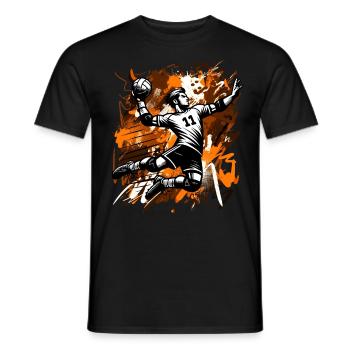 Handball - T-shirt homme - noir - Devant - AI Model Male 178 light (178cm)