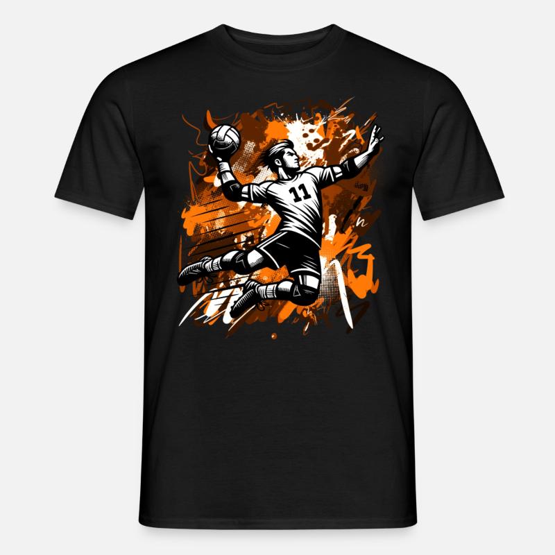 Handball - Männer T-Shirt - Schwarz