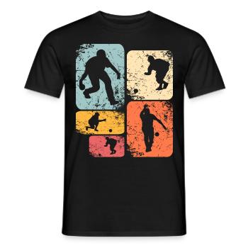 Boule Boccia Boule player - Men's T-Shirt - black - Front - AI Model Male 178 light (178cm)
