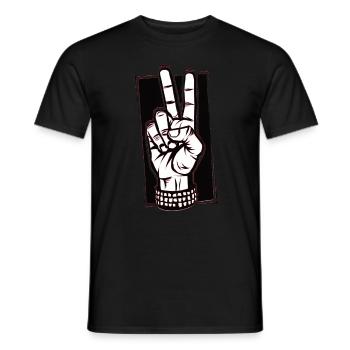 Let's Rock - Men's T-Shirt - black - Front - AI Model Male 178 light (178cm)