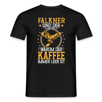Falkner ist der Grund Beizjagd Falknerei - Männer T-Shirt - Schwarz - Vorne - AI Model Male 178 light (178cm)