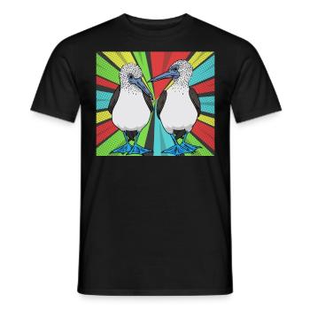 Comedian Blue-footed Booby - Men's T-Shirt - black - Front - AI Model Male 178 light (178cm)