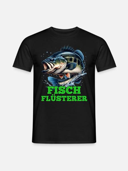 Angler Outfit Angeln Hobby - Männer T-Shirt - Schwarz
