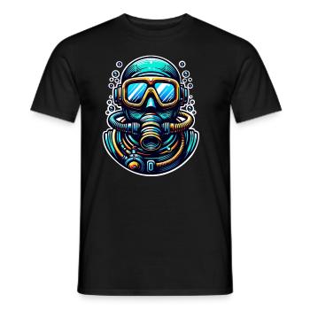 Diving Divers - Men's T-Shirt - black - Front - AI Model Male 178 light (178cm)