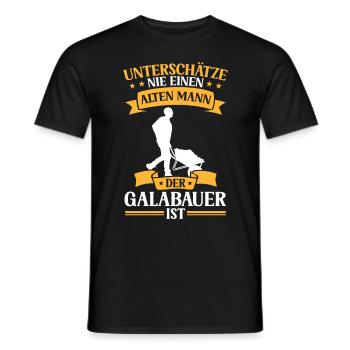 Vieil homme le paysagiste paysagiste est paysagiste - T-shirt homme - noir - Devant - AI Model Male 178 light (178cm)