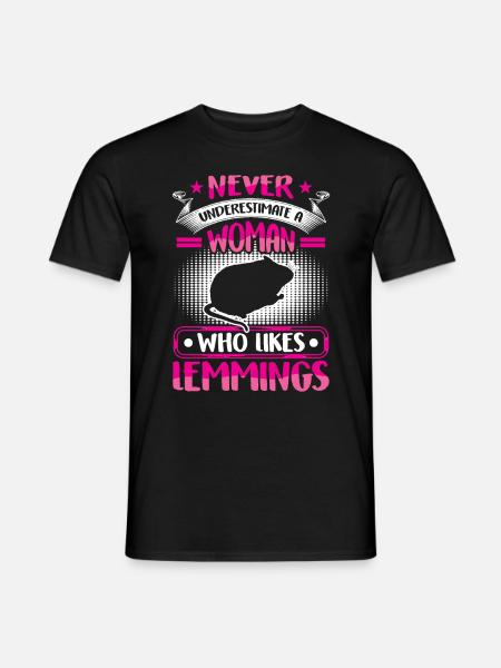 Lemming underestimate vole lemming - Men's T-Shirt - black