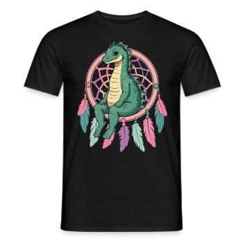 Attrape-rêves Loch Ness Monster - T-shirt homme - noir - Devant - AI Model Male 178 light (178cm)