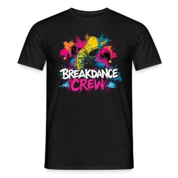 Breakdance Crew Breakdance Breakdancing Breakdance - Männer T-Shirt - Schwarz - Vorne - AI Model Male 178 light (178cm)