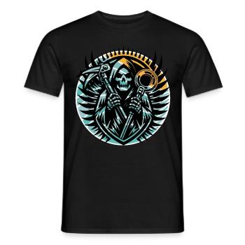Probing Metal Detector - Men's T-Shirt - black - Front - AI Model Male 178 light (178cm)