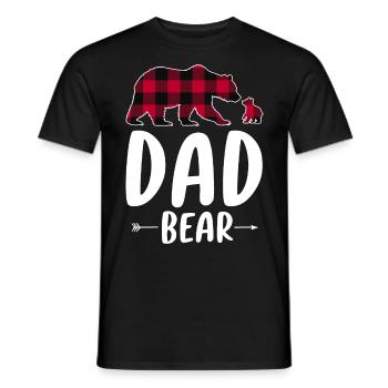 Dad Bear - Men's T-Shirt - black - Front - AI Model Male 178 light (178cm)