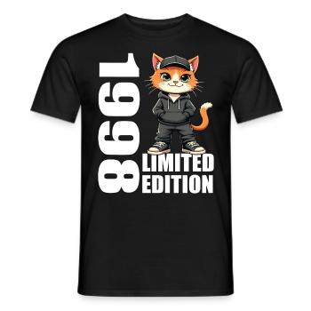 Limited Edition 1998 Geburtstag 1998 Geboren - Männer T-Shirt - Schwarz - Vorne - AI Model Male 178 light (178cm)
