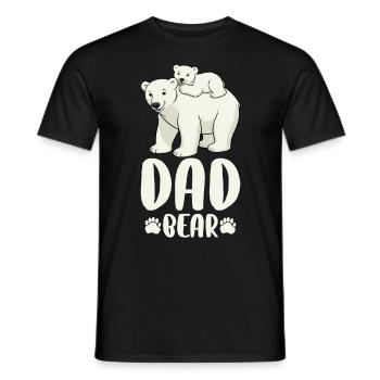 Dad Bear - Men's T-Shirt - black - Front - AI Model Male 178 light (178cm)