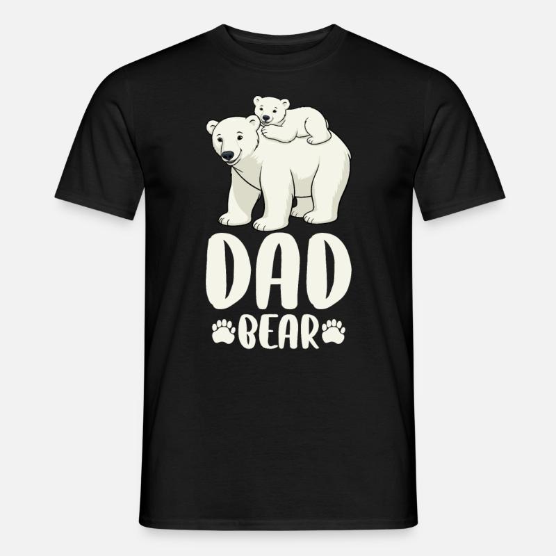 Dad Bear - Männer T-Shirt - Schwarz