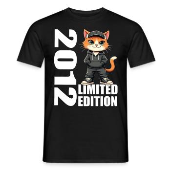 Limited Edition 2012 Geburtstag 2012 Geboren - Männer T-Shirt - Schwarz - Vorne - AI Model Male 178 light (178cm)