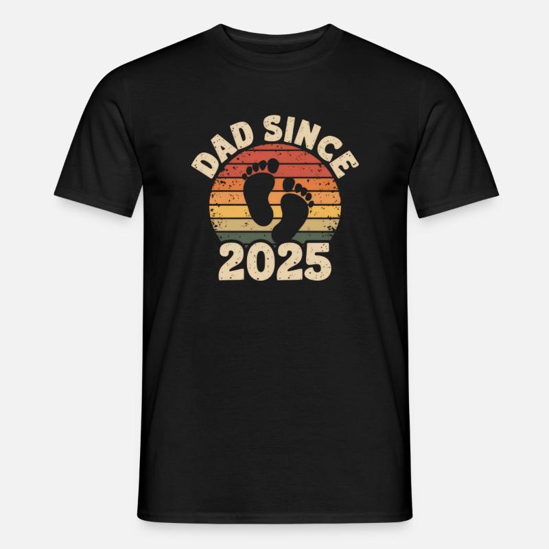 Dad Since 2025 - Men's T-Shirt - black