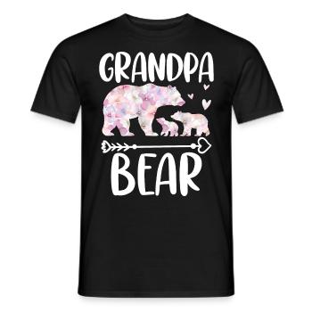 Grand-père Ours - T-shirt homme - noir - Devant - AI Model Male 178 light (178cm)