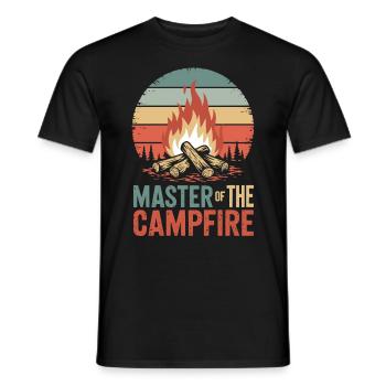 Master of the Campfire - Männer T-Shirt - Schwarz - Vorne - AI Model Male 178 light (178cm)