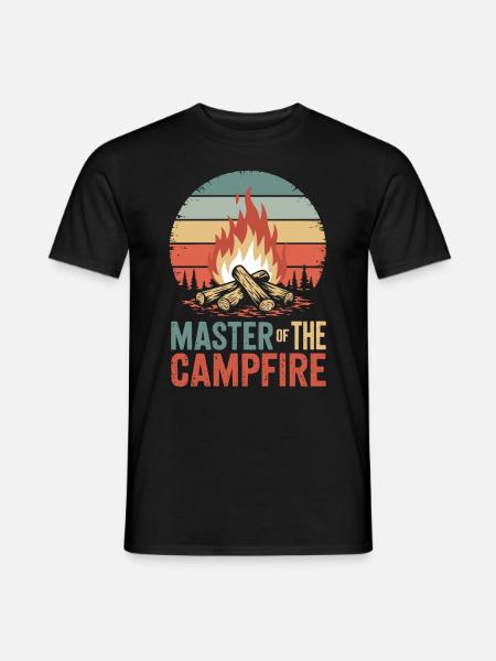 Master of the Campfire - Men's T-Shirt - black