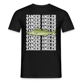 Angler Outfit ZANDER ANGLER Geburtstag Angeln - Männer T-Shirt - Schwarz - Vorne - AI Model Male 178 light (178cm)
