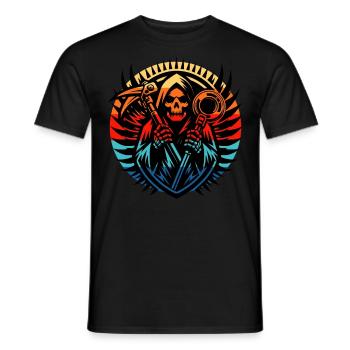 Détecteur de métaux de sonde - T-shirt homme - noir - Devant - AI Model Male 178 light (178cm)