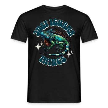 Iguane - T-shirt homme - noir - Devant - AI Model Male 178 light (178cm)