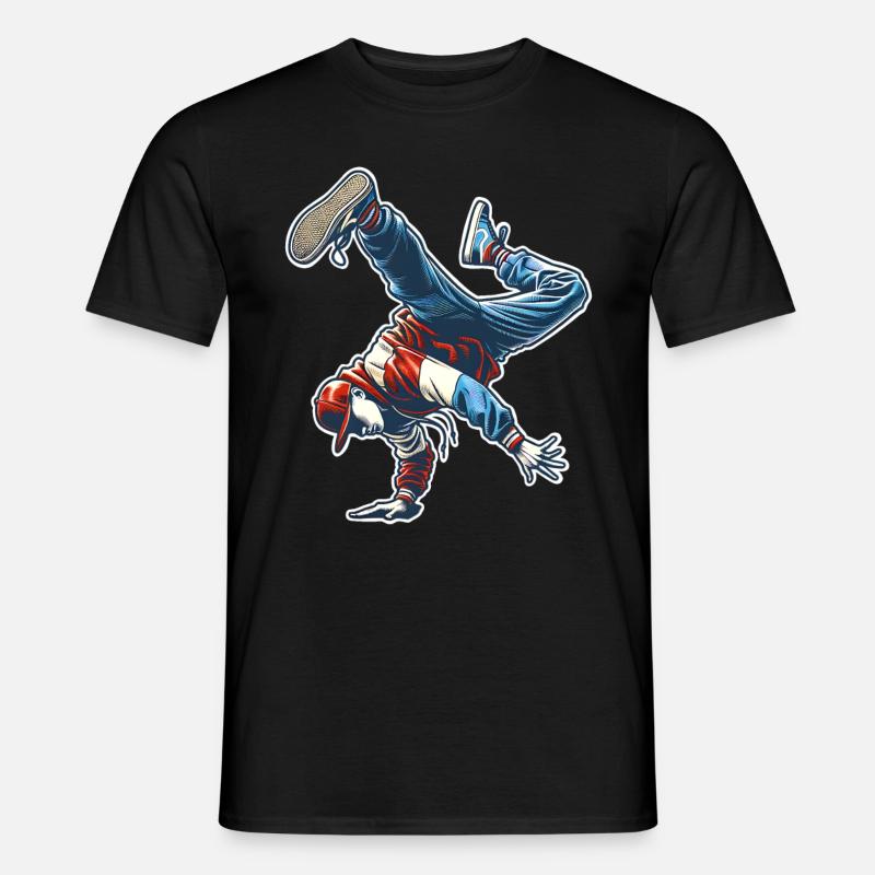 Breakdance - Männer T-Shirt - Schwarz