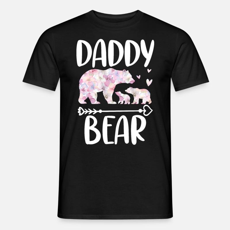 Daddy Bear - Männer T-Shirt - Schwarz