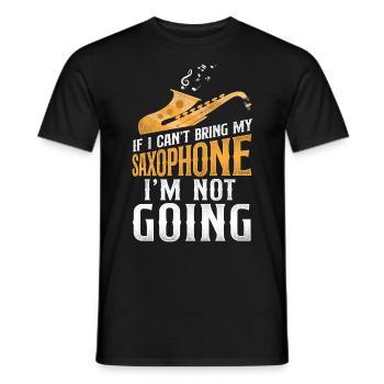 Saxophones Si je ne peux pas apporter mon - T-shirt homme - noir - Devant - AI Model Male 178 light (178cm)