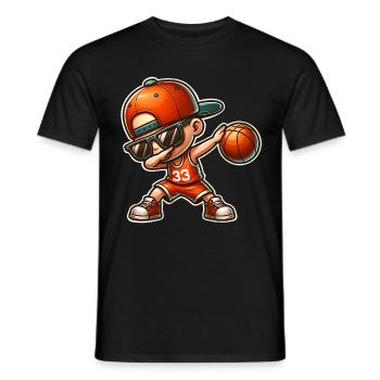 Basket-ball Joueurs de basket-ball - T-shirt homme - noir - Devant - AI Model Male 178 light (178cm)