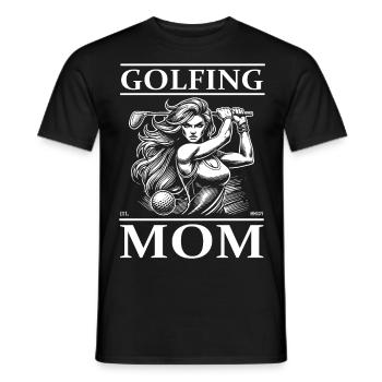 Golfing Mom - The perfect outfit for female golfers - Men's T-Shirt - black - Front - AI Model Male 178 light (178cm)