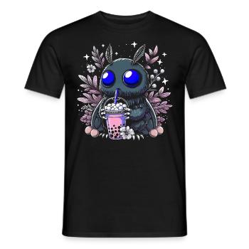 Mothman Bubble Tea - Männer T-Shirt - Schwarz - Vorne - AI Model Male 178 light (178cm)