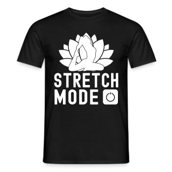 Pilates Enthusiasts Stretch Mode On Pilates - Männer T-Shirt - Schwarz - Vorne - AI Model Male 178 light (178cm)